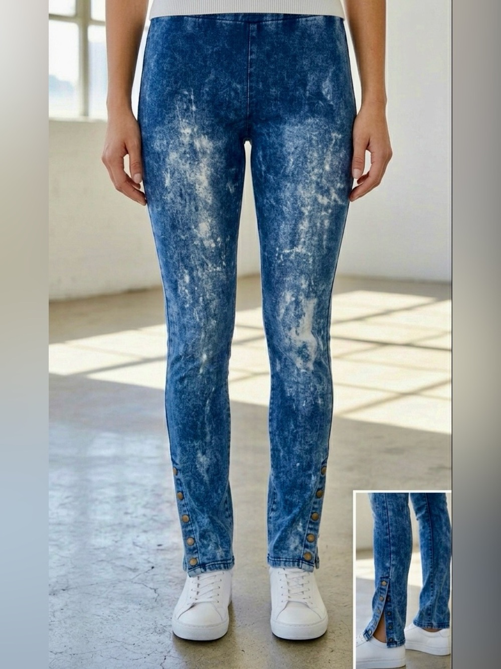 Kiki Riki Stylish Denim Blue Women's leggings